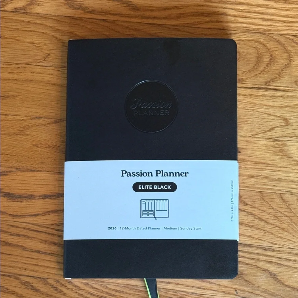 Passion Planner Elite Black 2026 Planner!